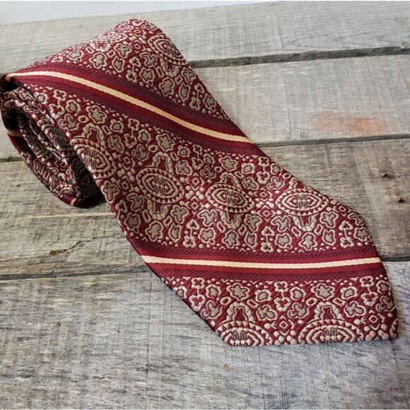 VINTAGE GOLDEN CLASP BY PRINCE CONSORT Professional Neck Tie Formal - Picture 1 of 5